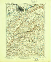 Watertown New York Historical topographic map, 1:62500 scale, 15 X 15 Minute, Year 1909
