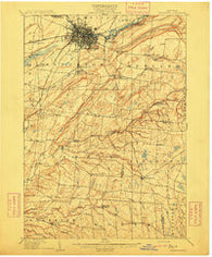 Watertown New York Historical topographic map, 1:62500 scale, 15 X 15 Minute, Year 1909
