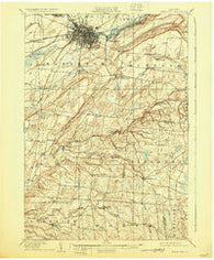 Watertown New York Historical topographic map, 1:62500 scale, 15 X 15 Minute, Year 1909