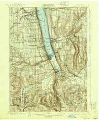 Watkins New York Historical topographic map, 1:62500 scale, 15 X 15 Minute, Year 1901