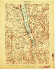 Watkins New York Historical topographic map, 1:62500 scale, 15 X 15 Minute, Year 1901