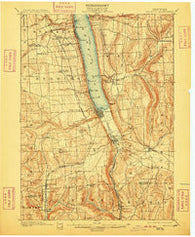 Watkins New York Historical topographic map, 1:62500 scale, 15 X 15 Minute, Year 1901