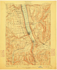 Watkins New York Historical topographic map, 1:62500 scale, 15 X 15 Minute, Year 1901