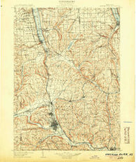 Watkins Glen New York Historical topographic map, 1:125000 scale, 30 X 30 Minute, Year 1905