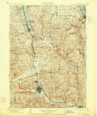 Watkins Glen New York Historical topographic map, 1:125000 scale, 30 X 30 Minute, Year 1905