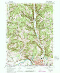 Waverly New York Historical topographic map, 1:24000 scale, 7.5 X 7.5 Minute, Year 1969