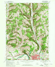 Waverly New York Historical topographic map, 1:24000 scale, 7.5 X 7.5 Minute, Year 1969