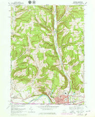 Waverly New York Historical topographic map, 1:24000 scale, 7.5 X 7.5 Minute, Year 1969