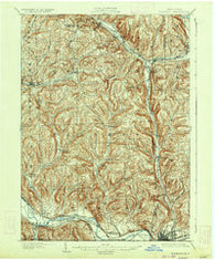 Waverly New York Historical topographic map, 1:62500 scale, 15 X 15 Minute, Year 1902