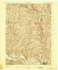 Waverly New York Historical topographic map, 1:62500 scale, 15 X 15 Minute, Year 1902