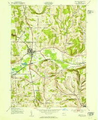 Wayland New York Historical topographic map, 1:24000 scale, 7.5 X 7.5 Minute, Year 1953