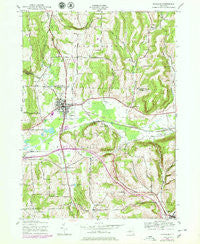 Wayland New York Historical topographic map, 1:24000 scale, 7.5 X 7.5 Minute, Year 1943
