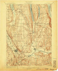 Wayland New York Historical topographic map, 1:62500 scale, 15 X 15 Minute, Year 1904