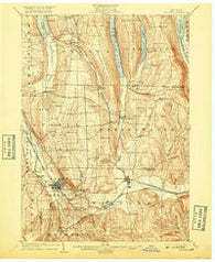 Wayland New York Historical topographic map, 1:62500 scale, 15 X 15 Minute, Year 1904
