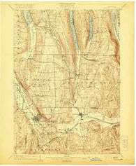 Wayland New York Historical topographic map, 1:62500 scale, 15 X 15 Minute, Year 1904