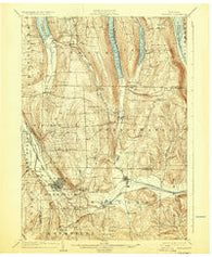 Wayland New York Historical topographic map, 1:62500 scale, 15 X 15 Minute, Year 1904