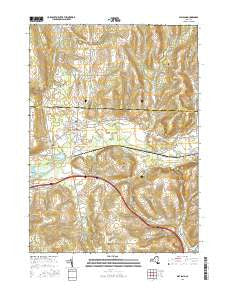 Wayland New York Current topographic map, 1:24000 scale, 7.5 X 7.5 Minute, Year 2016