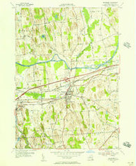 Weedsport New York Historical topographic map, 1:24000 scale, 7.5 X 7.5 Minute, Year 1954