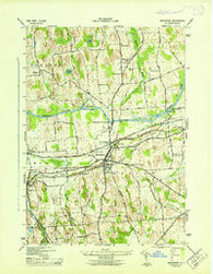 Weedsport New York Historical topographic map, 1:31680 scale, 7.5 X 7.5 Minute, Year 1943