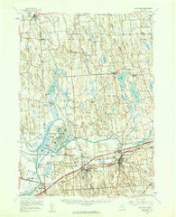 Weedsport New York Historical topographic map, 1:62500 scale, 15 X 15 Minute, Year 1954