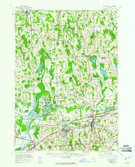 Weedsport New York Historical topographic map, 1:62500 scale, 15 X 15 Minute, Year 1954