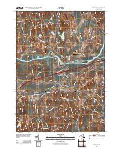 Weedsport New York Historical topographic map, 1:24000 scale, 7.5 X 7.5 Minute, Year 2010