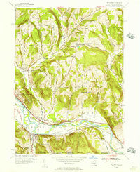 Wellsburg New York Historical topographic map, 1:24000 scale, 7.5 X 7.5 Minute, Year 1954