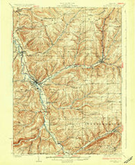 Wellsville New York Historical topographic map, 1:62500 scale, 15 X 15 Minute, Year 1926