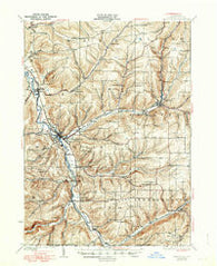 Wellsville New York Historical topographic map, 1:62500 scale, 15 X 15 Minute, Year 1926