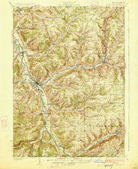 Wellsville New York Historical topographic map, 1:62500 scale, 15 X 15 Minute, Year 1926