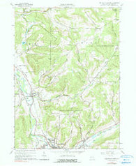 Wellsville North New York Historical topographic map, 1:24000 scale, 7.5 X 7.5 Minute, Year 1965