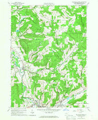 Wellsville North New York Historical topographic map, 1:24000 scale, 7.5 X 7.5 Minute, Year 1965