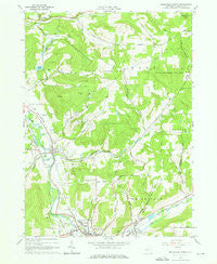 Wellsville North New York Historical topographic map, 1:24000 scale, 7.5 X 7.5 Minute, Year 1965
