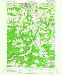 Wellsville South New York Historical topographic map, 1:24000 scale, 7.5 X 7.5 Minute, Year 1965