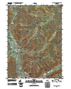Wellsville North New York Historical topographic map, 1:24000 scale, 7.5 X 7.5 Minute, Year 2010