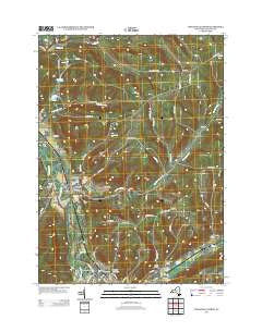 Wellsville North New York Historical topographic map, 1:24000 scale, 7.5 X 7.5 Minute, Year 2013