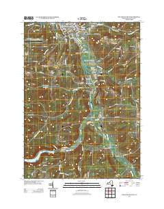 Wellsville South New York Historical topographic map, 1:24000 scale, 7.5 X 7.5 Minute, Year 2013