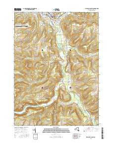 Wellsville South New York Current topographic map, 1:24000 scale, 7.5 X 7.5 Minute, Year 2016