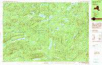 West Canada Lakes New York Historical topographic map, 1:25000 scale, 7.5 X 15 Minute, Year 1990