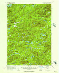 West Canada Lakes New York Historical topographic map, 1:62500 scale, 15 X 15 Minute, Year 1954