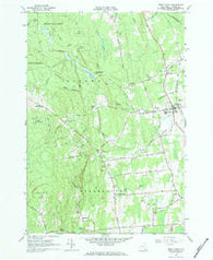 West Chazy New York Historical topographic map, 1:24000 scale, 7.5 X 7.5 Minute, Year 1966