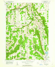 West Danby New York Historical topographic map, 1:24000 scale, 7.5 X 7.5 Minute, Year 1950
