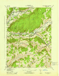 West Davenport New York Historical topographic map, 1:31680 scale, 7.5 X 7.5 Minute, Year 1945