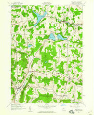 West Eaton New York Historical topographic map, 1:24000 scale, 7.5 X 7.5 Minute, Year 1943