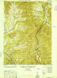 West Kill New York Historical topographic map, 1:24000 scale, 7.5 X 7.5 Minute, Year 1945