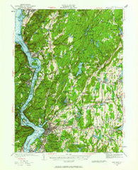 West Point New York Historical topographic map, 1:62500 scale, 15 X 15 Minute, Year 1936