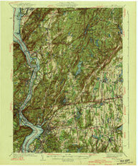 West Point New York Historical topographic map, 1:62500 scale, 15 X 15 Minute, Year 1941