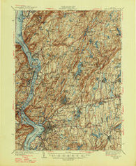 West Point New York Historical topographic map, 1:62500 scale, 15 X 15 Minute, Year 1947