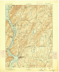West Point New York Historical topographic map, 1:62500 scale, 15 X 15 Minute, Year 1894