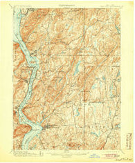 West Point New York Historical topographic map, 1:62500 scale, 15 X 15 Minute, Year 1901